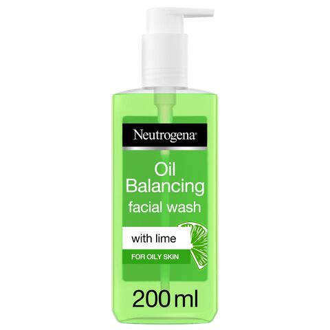 Neutrogena Oil Balancing Facial Wash Lime For Oily Skin 200ml