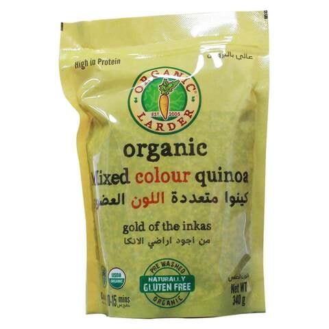 Organic Larder Mixed Colour Quinoa 340g
