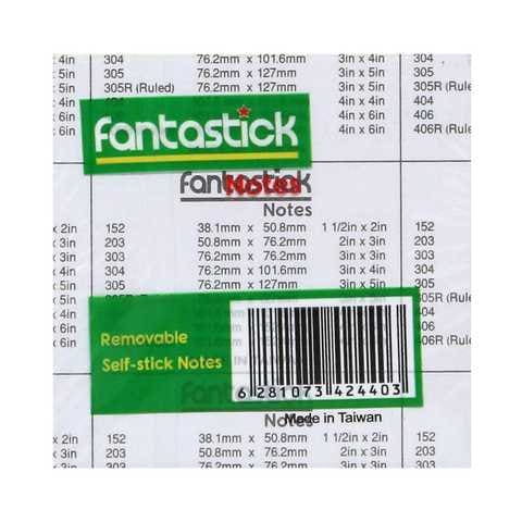 Fantastick Removable Self-Stick Notes 50.8&times;50.8mm 400Pcs