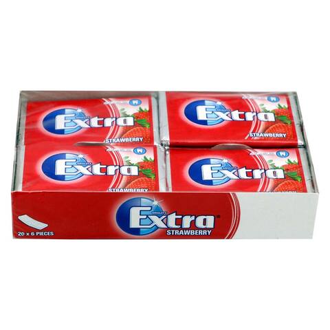 اشتري لبان إكسترا بنكهة الفراولة - 10.2 جرام - 20 قطعة في مصر