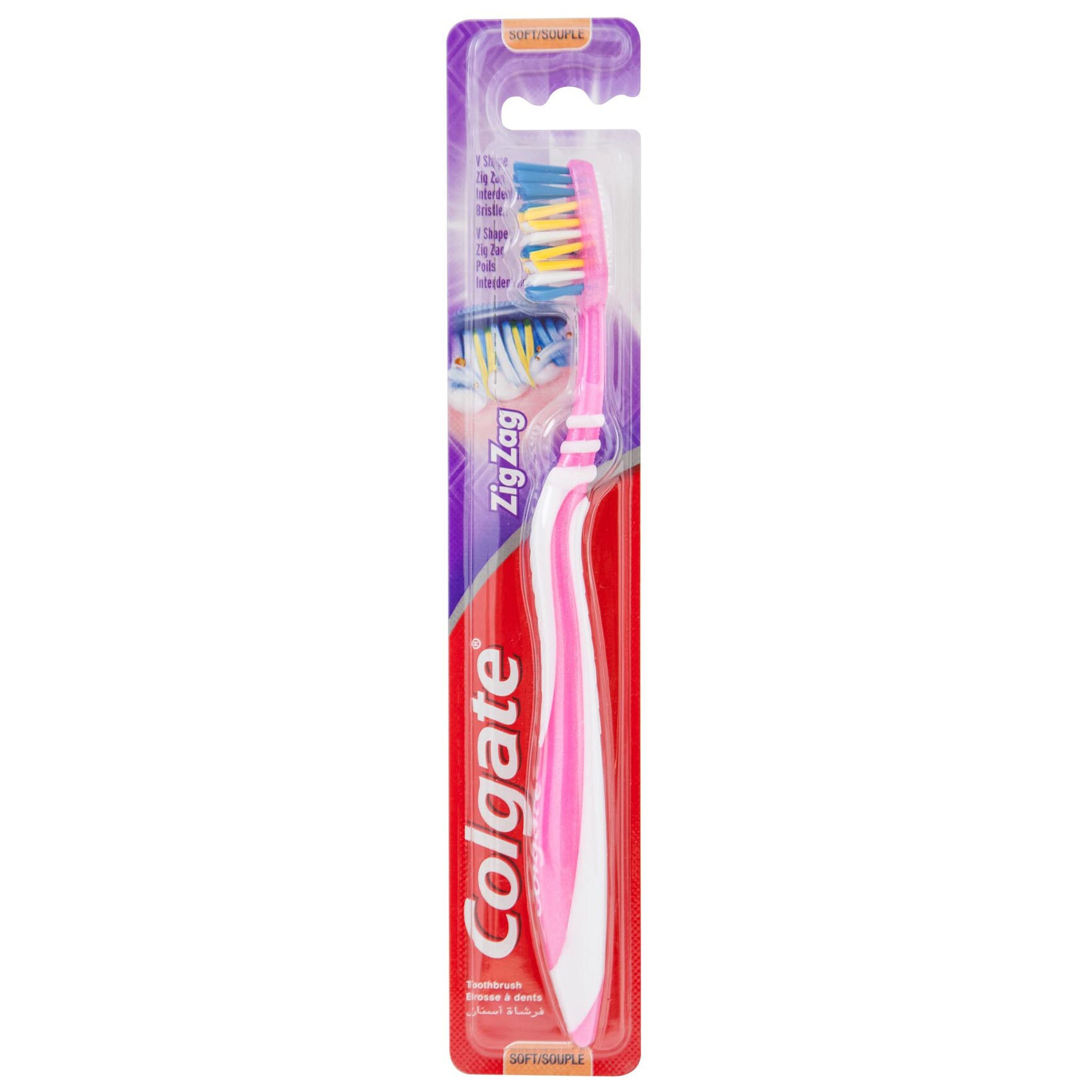 Buy Colgate ZigZag Flexible + Tongue Cleaner Soft Toothbrush 1 Pack