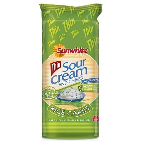Sunwhite Thin Sour Cream And Chives Rice Cake 195g price in UAE ...