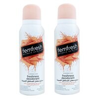 Femfresh Intimate Skin Care Freshness Deodorant Clear 125ml Pack of 2