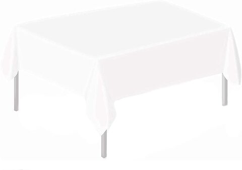 White plastic store table