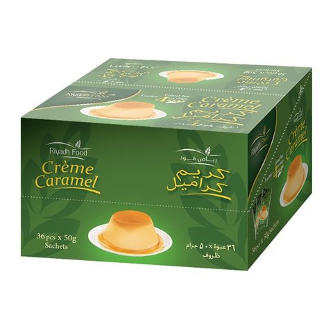 Riyadh food cream caramel sachet 50 g x 36