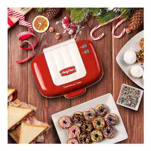 Ariete Party Time Sandwiches And Cookies Maker 1972/00 700W Red
