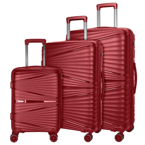 Buy Hard Case Trolley Luggage Set of 3 For Unisex Polypropylene