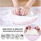 SKY TOUCH Baking Mat, Non-Stick Silicon Rolling Pastry Mat,Kneading Pad Sheet, Glass Fiber Rolling Dough, Large Size for Cake Macaron Kitchen Tools, Red,White