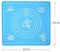Generic - Silicone Baking Cake Dough Fondant Rolling Kneading Mat Scale Table Grill Pad