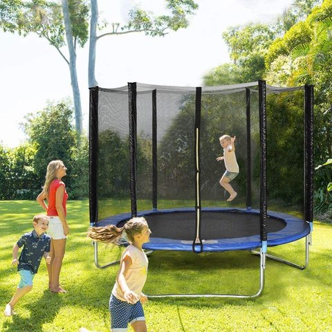 Xiangyu Trampoline, High Quality Kids Outdoor Trampolines Jump Bed With Safety Enclosure Exercise Fitness Equipment (8Ft)