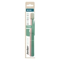 Jordan Green Clean Toothbrush Medium Multicolour 2 PCS