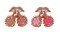 Aiwanto Hair Clips Girls Beautiful Hair Accessories 2 Pcs - Rose &amp; Pink Stoned