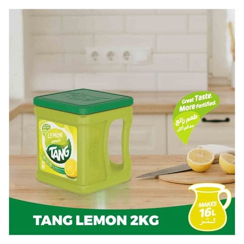 Tang Lemon Flavoured Powder Drink 2kg Tub, Makes 16L