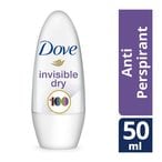 Buy Dove Women Antiperspirant Roll-On Invisible Dry 50ml in Saudi Arabia