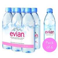 Buy Evian Water Prestige 500 Ml 6 Pieces Online - Shop Beverages on  Carrefour Jordan