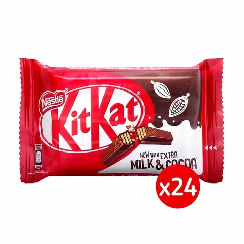 Nestle Kitkat 4 Finger Milk Chocolate Wafer - 41.5 grams - 24 Pieces