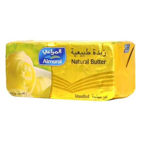 Buy Al Marai Natural Unsalted Butter 1 kg Online