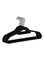 Sapu 10-Piece Cloth Hanger Set Black/Silver 45X23.5Centimeter