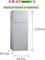 Akai 175 Liters Double Door Refrigerator, Spacious Freezer Compartment, Toughened Glass Shelves, Door Rack for Bottles, Retraceable Shelves, RFMA178HS Silver
