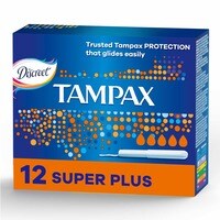 Tampax Pearl Plastic Tampons, Light/Regular/Super Absorbency Multipack, 188  Count, Unscented (47 Count, Pack of 4 - 188 Count Total) - Packaging May  Vary 