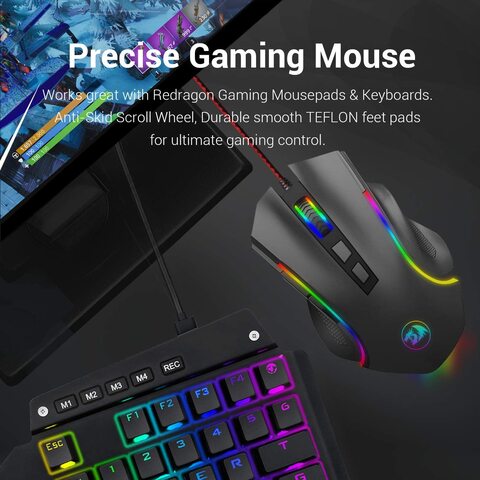Buy Redragon M602 Nemeanlion 3000 Dpi USB Gaming Mouse For Pc, 7