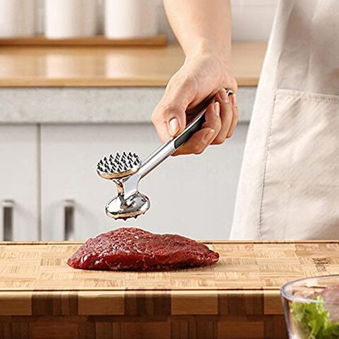 8.9''Steak Mallet Meat Tenderizer Hammer Dual-Sided Heavy Duty Meat Pounder  Tool