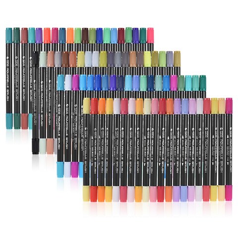 INNOVATIVE Colors Graphic Professional Design Art Twin Tip Maker Alcohol  Graphic Pen W/bag Art Twin Marker Pen (80 Colors Set) price in UAE,   UAE