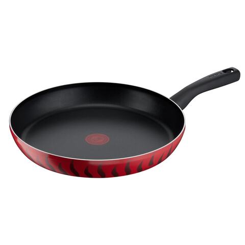 Tefal G6 Tempo Flame Fry Pan Red And Black 24cm