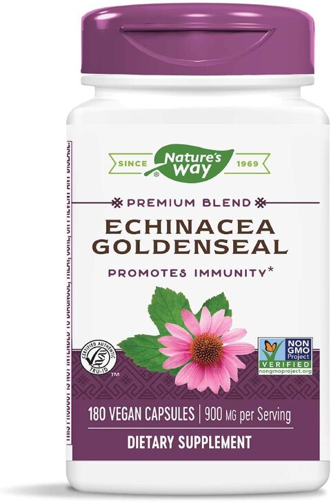 Nature&#39;s Way Echinacea Goldenseal, 900 mg per serving, 180 Capsules