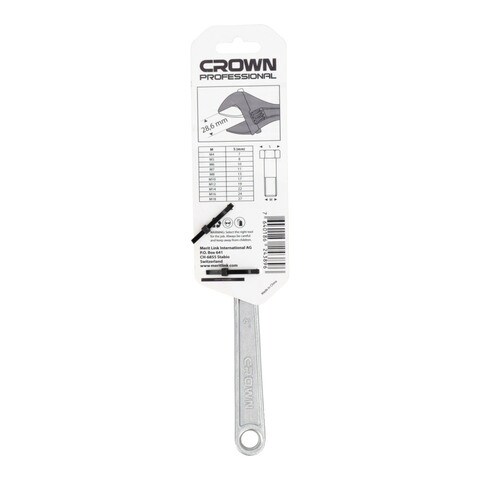Crown Professional Adjustable Wrench