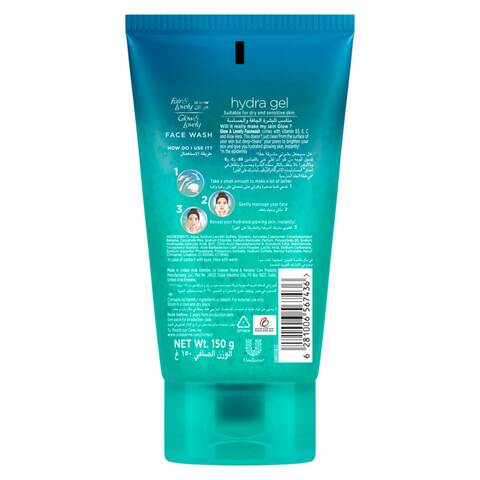 Glow &amp; Lovely Formerly Fair &amp; Lovely Face Wash With Aloe Vera Hydragel To Reduce Spots &amp; Blemis