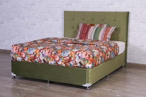 Pan Emirates Softtouch Divan Base Bed 160X200-Light Green
