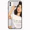 Theodor - Apple iPhone 12 6.1 inch Case Girl Making Eyebrow Flexible Silicone