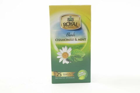 Royal Herbs Blends Chamomile and Mint Tea 25 Tea Bags