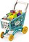 Home Supermarket Shopping Trolley Cart Toy Pretend Play Food Accessories Grocery Cart for Kids
