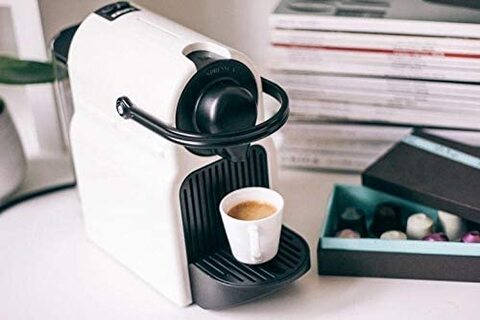 Nespresso Inissia Coffee Machine-C40BU-WH + Nespresso Aeroccino 3594, White