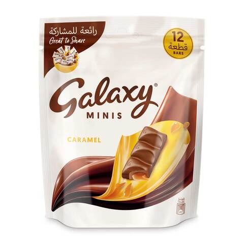 Buy Galaxy Minis Caramel Chocolate - 182 gram - 12 Pieces in Egypt
