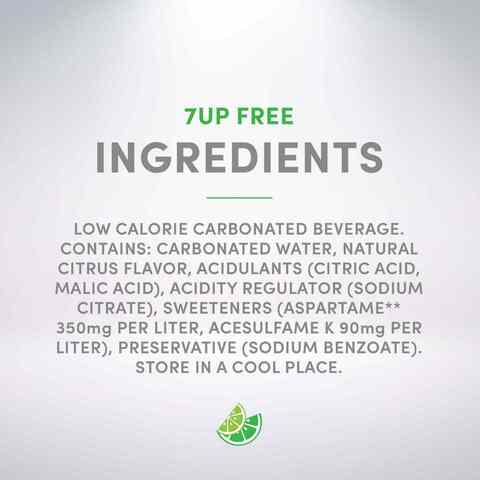 7 Up Free Carbonated Soft Drink 500ml Pack of 12