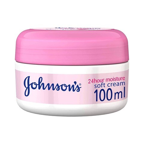 Johnson&#39;s 24 Hour Moisture Soft Cream 100ml White