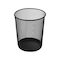 Aibecy-Round Metal Mesh Waste Paper Basket Office Dustbin Trash Can Wastebasket Recycling Bin