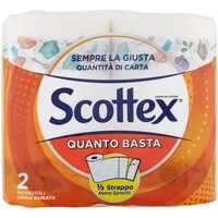Scottex Kitchen Towel Quanto Basta Rolls White 2 Rolls