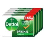 Buy Dettol Original Anti-Bacterial Bar Soap 165g Pack of 4 in UAE