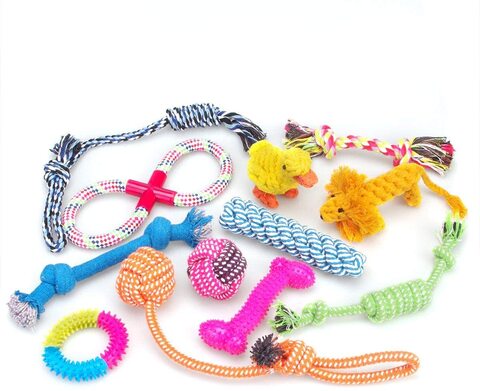 Buy Mumoo Bear 12 Pack Dog Toys Gift Set Ball Rope And Chew