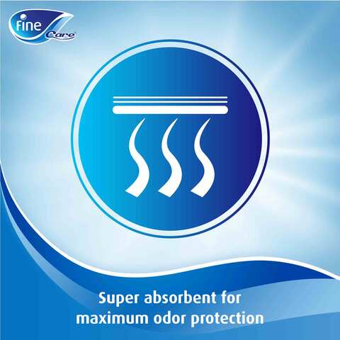 Fine Care Incontinence Unisex Briefs Diapers Medium Waist 75-110 Cm 22 Diapers