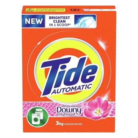 Buy Tide Automatic Laundry Detergent Powder Essence of Downy Stain-free Clean Laundry Tide Washing in Kuwait