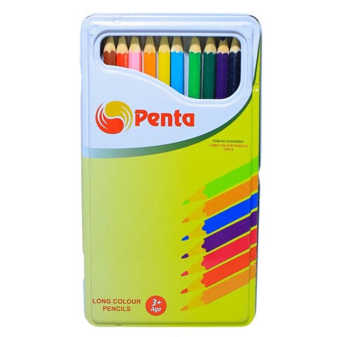 Penta SHG000061 Long Colour Pencil  12 Piece