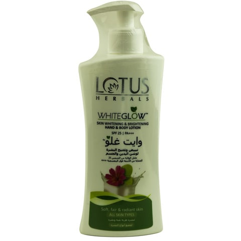 Lotus Herbals White Glow Skin Whitening Brightening Hand And Body