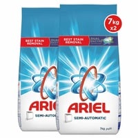 Ariel Semi-Automatic Laundry Detergent Powder Original Scent 7kg Pack of 2