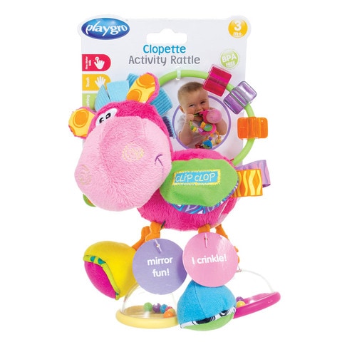 Playgro Toy Box Clopette Activity Rattle Pink