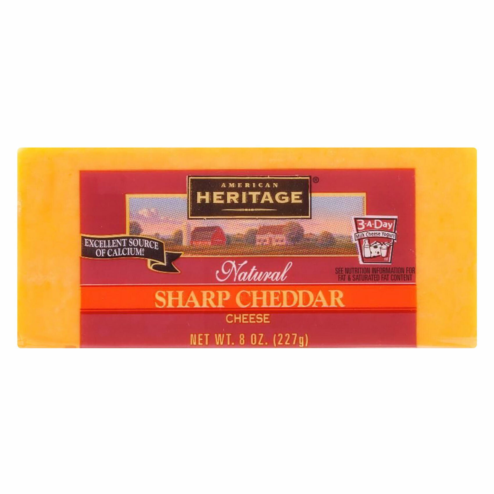 Buy Heritage Sharp Cheddar Cheese 277g Online Shop Fresh Food on